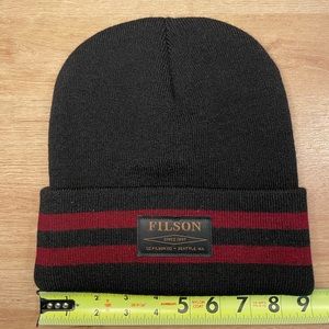 Filson Acrylic Watch Hat. Charcoal and Sequoia
